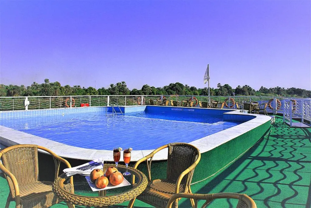 Sun deck of the JAZ Crown Jubilee Nile Cruise Nile cruise